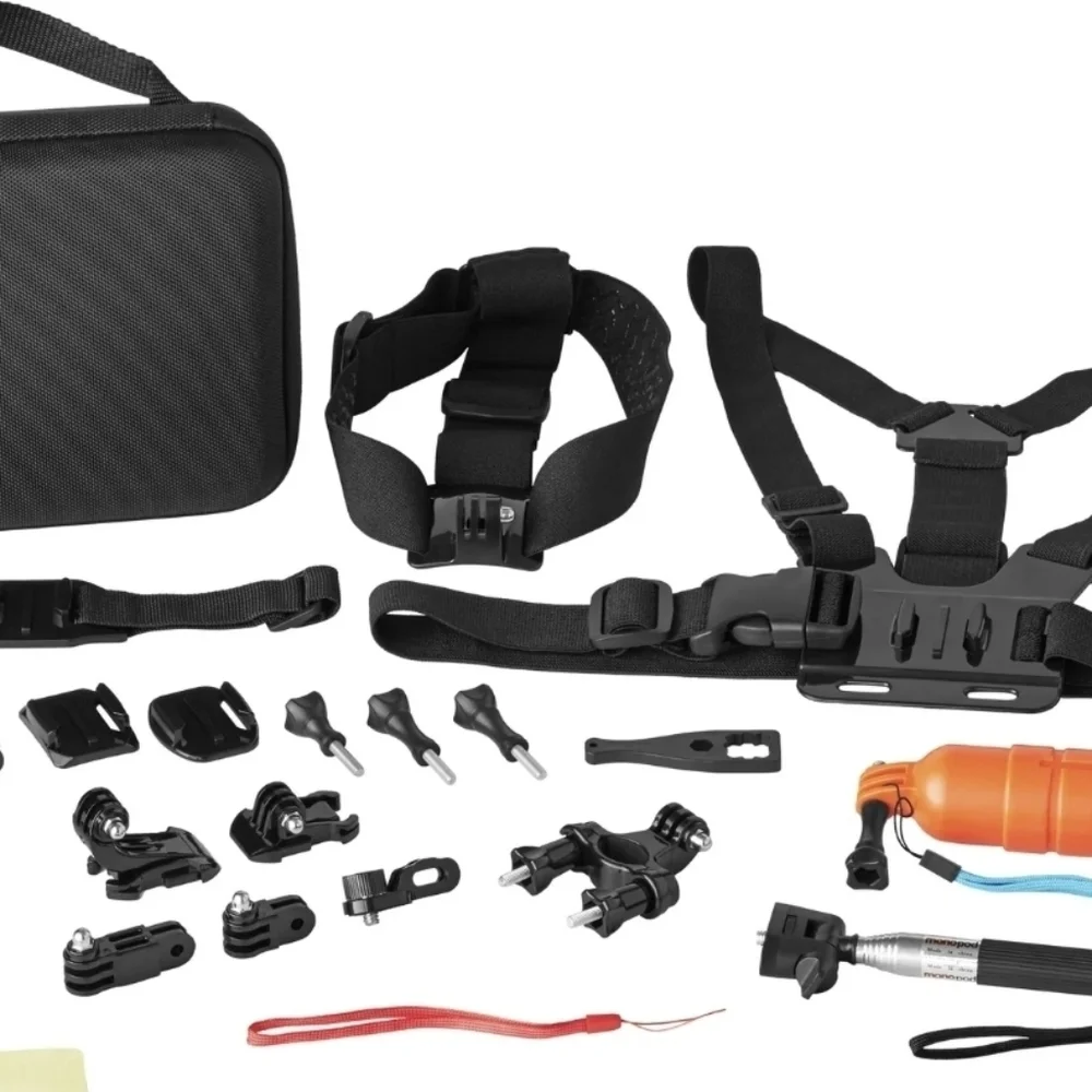 Focus Onn Action Camera Accessory Kit- Essentials for GoPro® & Other Action Cams